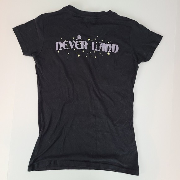 Disney Peter Pan Starry Flight Silhouette Jr (Small) Glow in the Dark T-Shirt - Picture 3 of 5